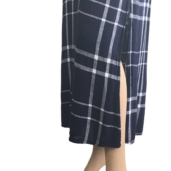 Vince Camuto Navy/White Plaid Summer Slip Dress Size S - Picture 6 of 13